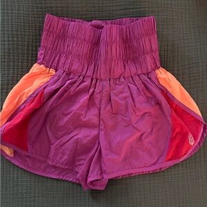 Free people Women's Purple and Orange running shorts